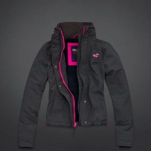 Sale! EUC navy Hollister jacket