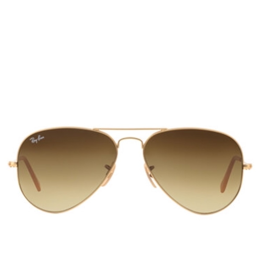 Ray Ban Gold and brown aviator
