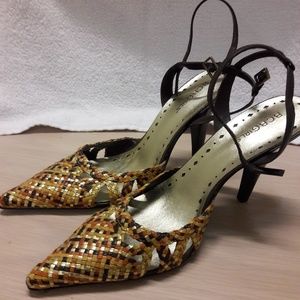 BCBGirls size 8, woven heels