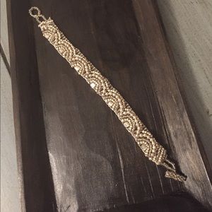 Noonday NWOT silver beaded bracelet