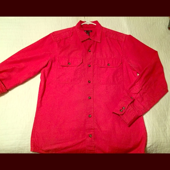Darker coral/fusia Gap button up - Picture 1 of 5