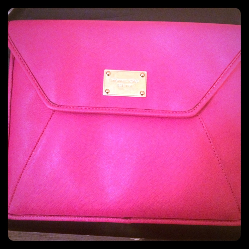 Michael Kora Hot Pink Clutch