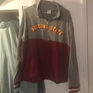 NWOT PINK Arizona State Quarter zip jacket