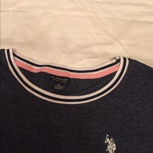 Navy Blue U.S. Polo Assn. Crop Top