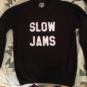 Slow Jams crewneck xs