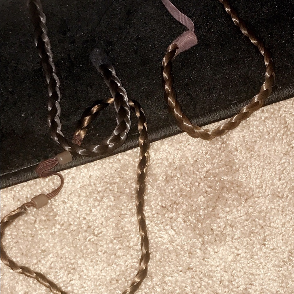 Set of 3 braided hair headbands never worn