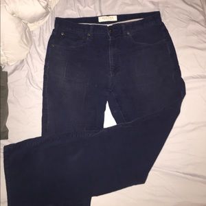 Navy blue corduroy pant