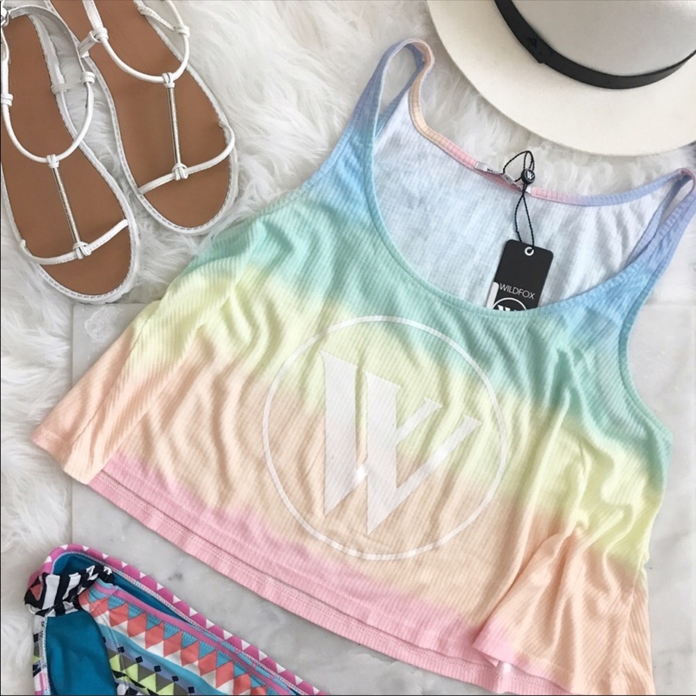 🎀Wildfox Cropped Swimsuit Cover up top