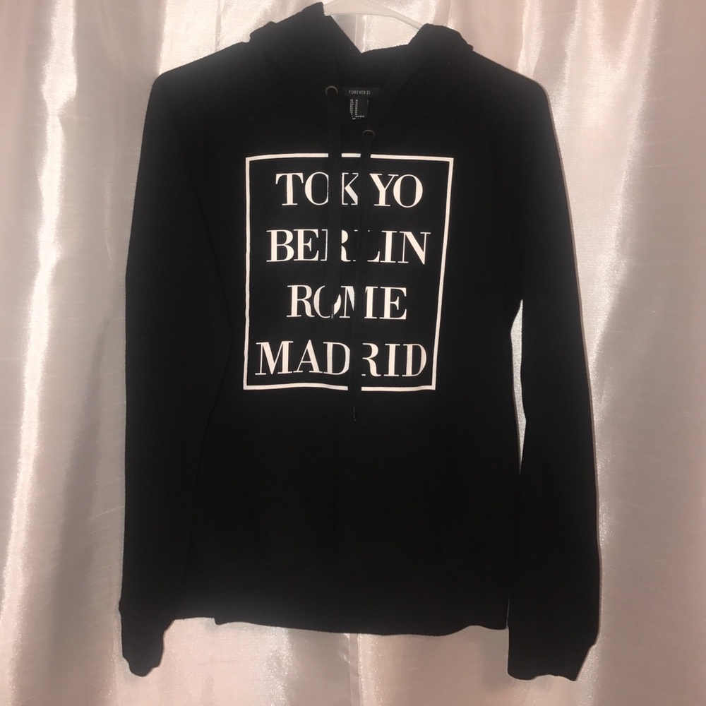 Black hoodie forever 21