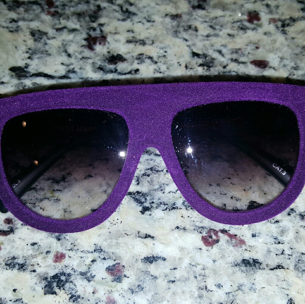 velvet flat top sunglasses