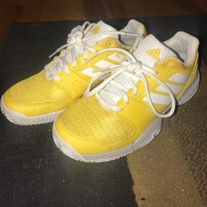 Yellow Adidas sneakers