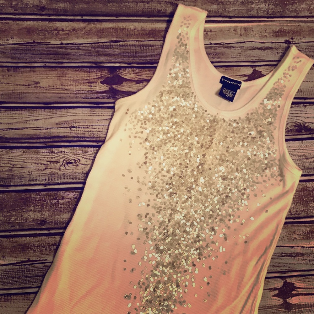 Sequin tank top