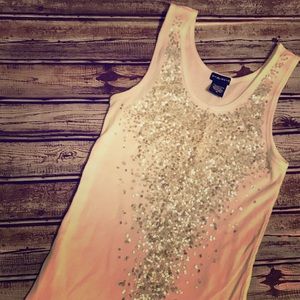 Sequin tank top