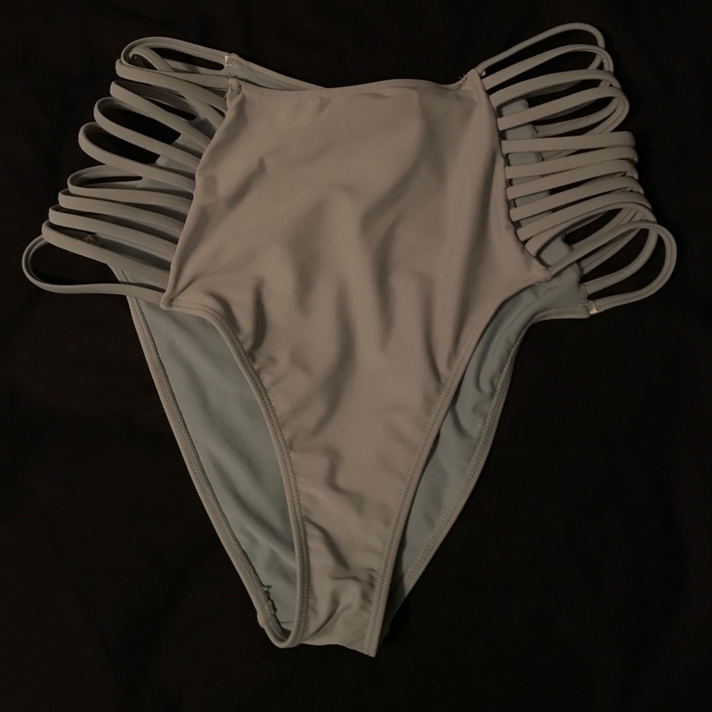 Strappy High Waisted bikini bottoms