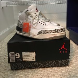 Air Jordan 3 white cement w/ Nike air