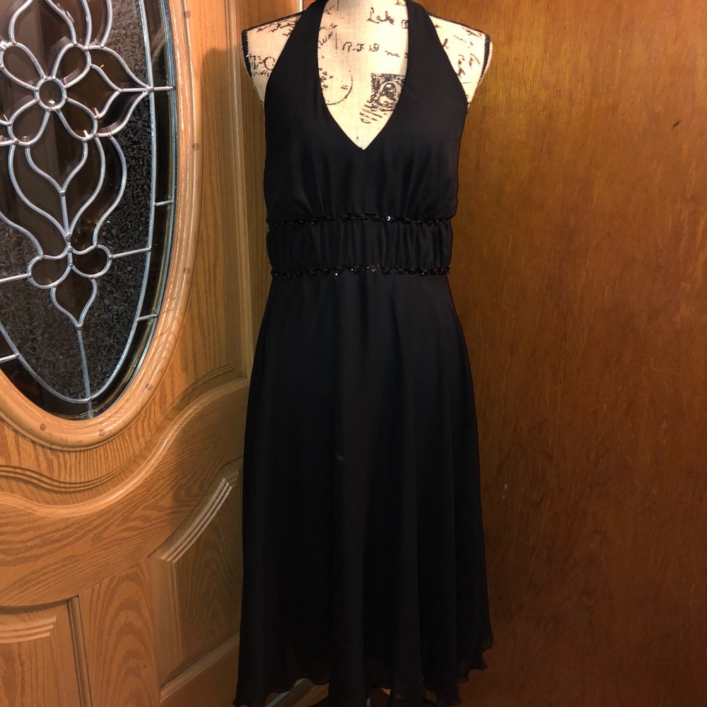HALTER DRESS HOLIDAY PARTY EVENING GOWN SZ 16