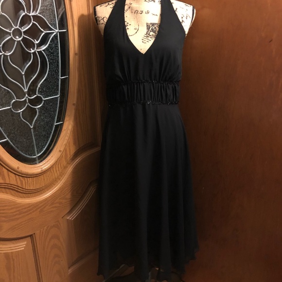 HALTER DRESS HOLIDAY PARTY EVENING GOWN SZ 16 - Picture 5 of 8