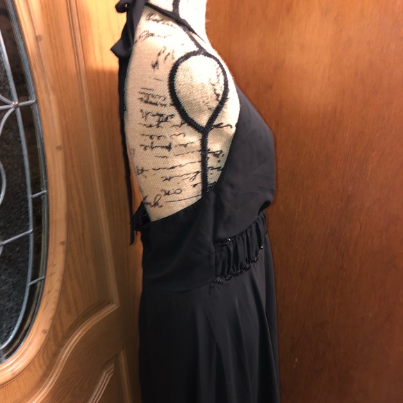 HALTER DRESS HOLIDAY PARTY EVENING GOWN SZ 16 - Picture 3 of 8