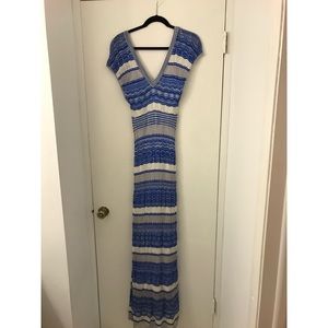 Bebe striped maxi dress