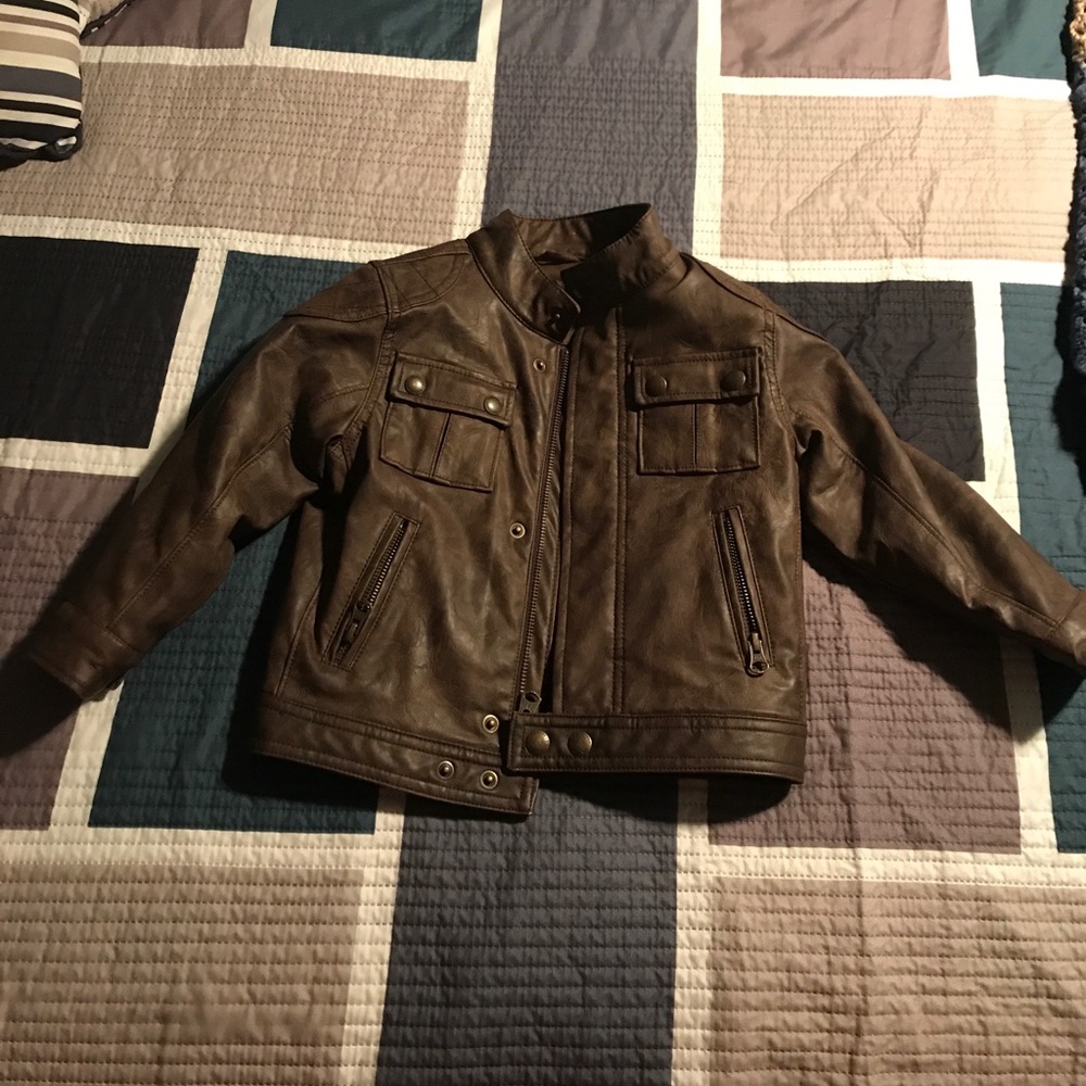 Gap faux leather jacket