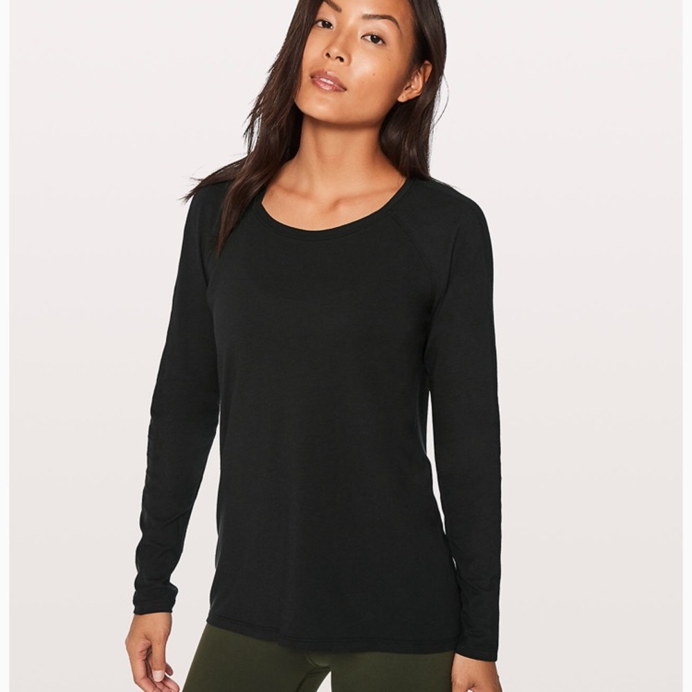 Lululemon long sleeve black shirt size 8