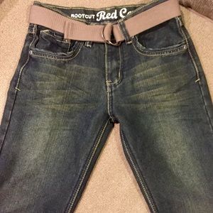 Boys Red Camel Bootcut Jeans