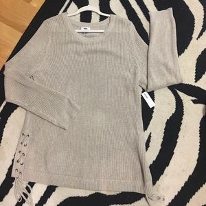 NWT old navy oatmeal knit sweater