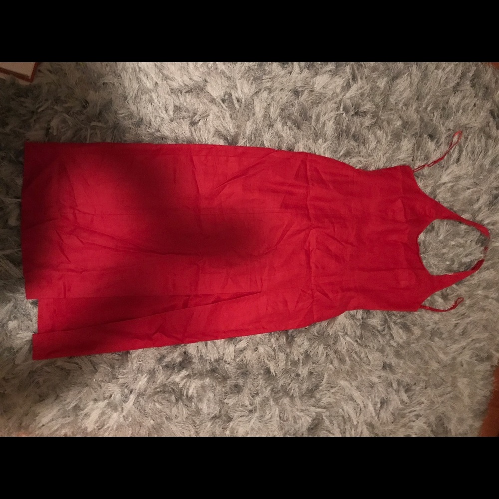 Long over the neck side slit dress