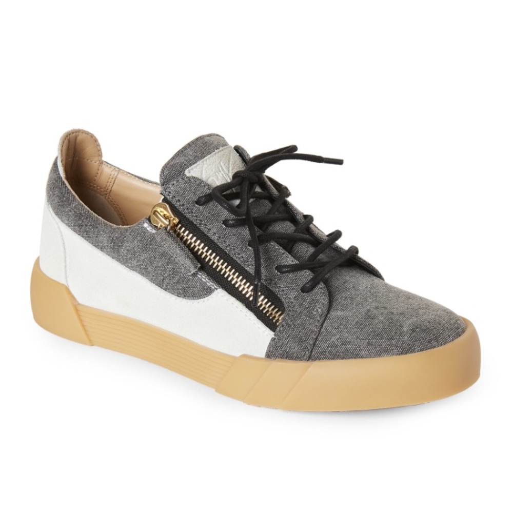 Sold! Giuseppe Zanotti Denim & Suede Double-Zip - Picture 5 of 8