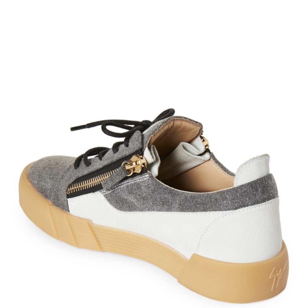 Sold! Giuseppe Zanotti Denim & Suede Double-Zip - Picture 7 of 8