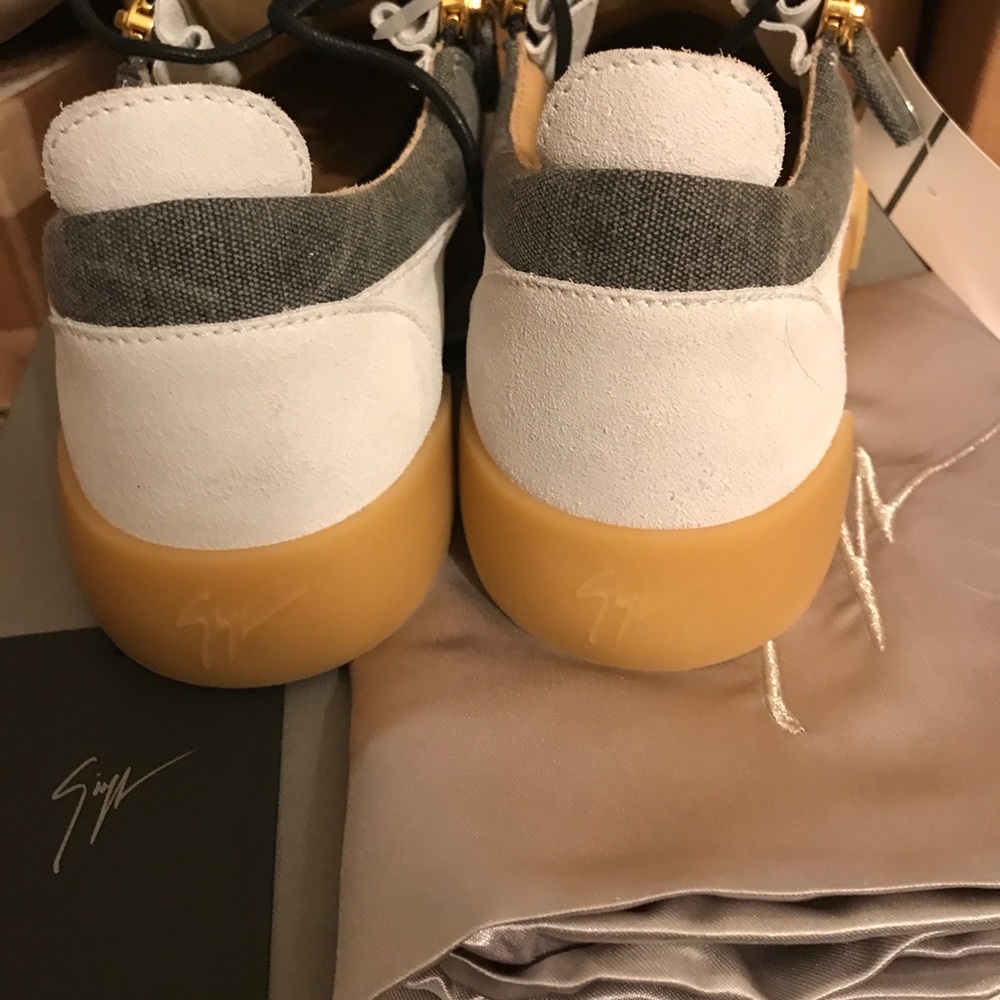 Sold! Giuseppe Zanotti Denim & Suede Double-Zip - Picture 3 of 8