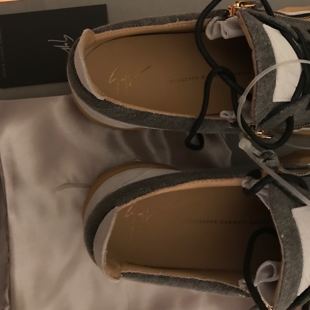 Sold! Giuseppe Zanotti Denim & Suede Double-Zip - Picture 4 of 8