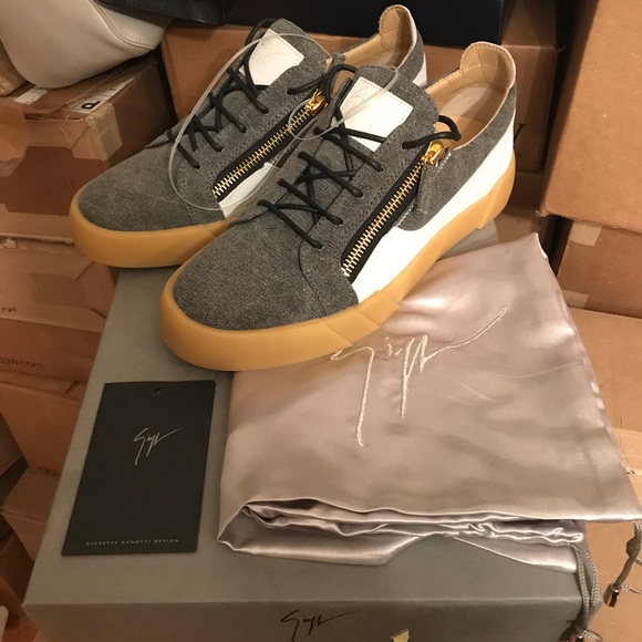 Giuseppe Zanotti Other - Sold! Giuseppe Zanotti Denim & Suede Double-Zip