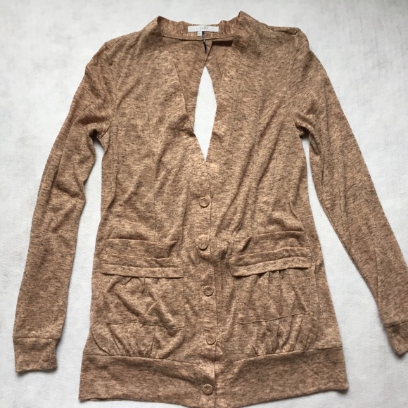 Fate Sweaters - Fate long button up lightweight cardigan w/keyhole