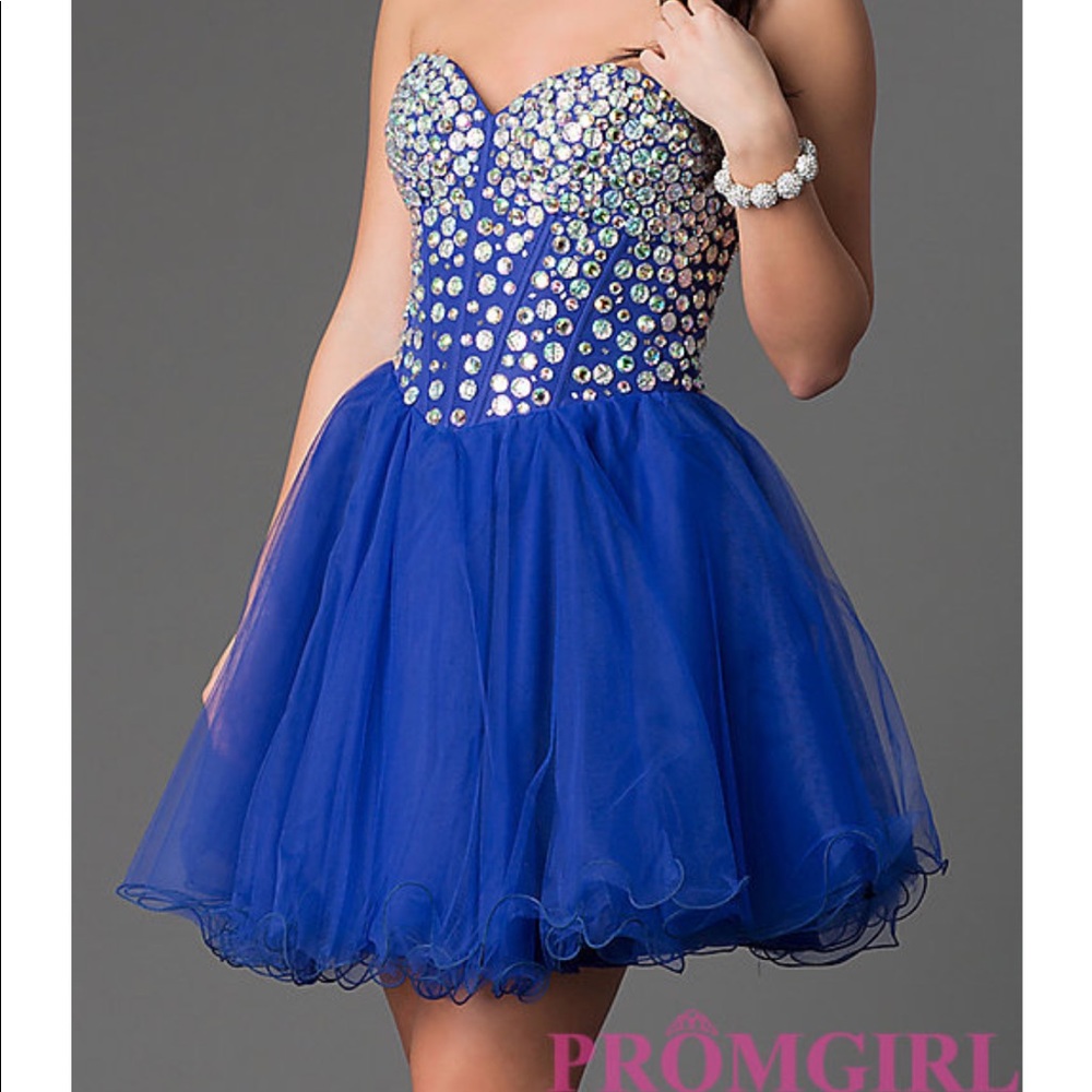 Blue Homecoming Dress