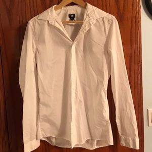 Men’s H.M. White Dress Shirt (Medium)