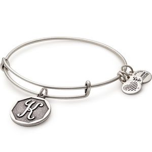 Initial K Charm Bangle