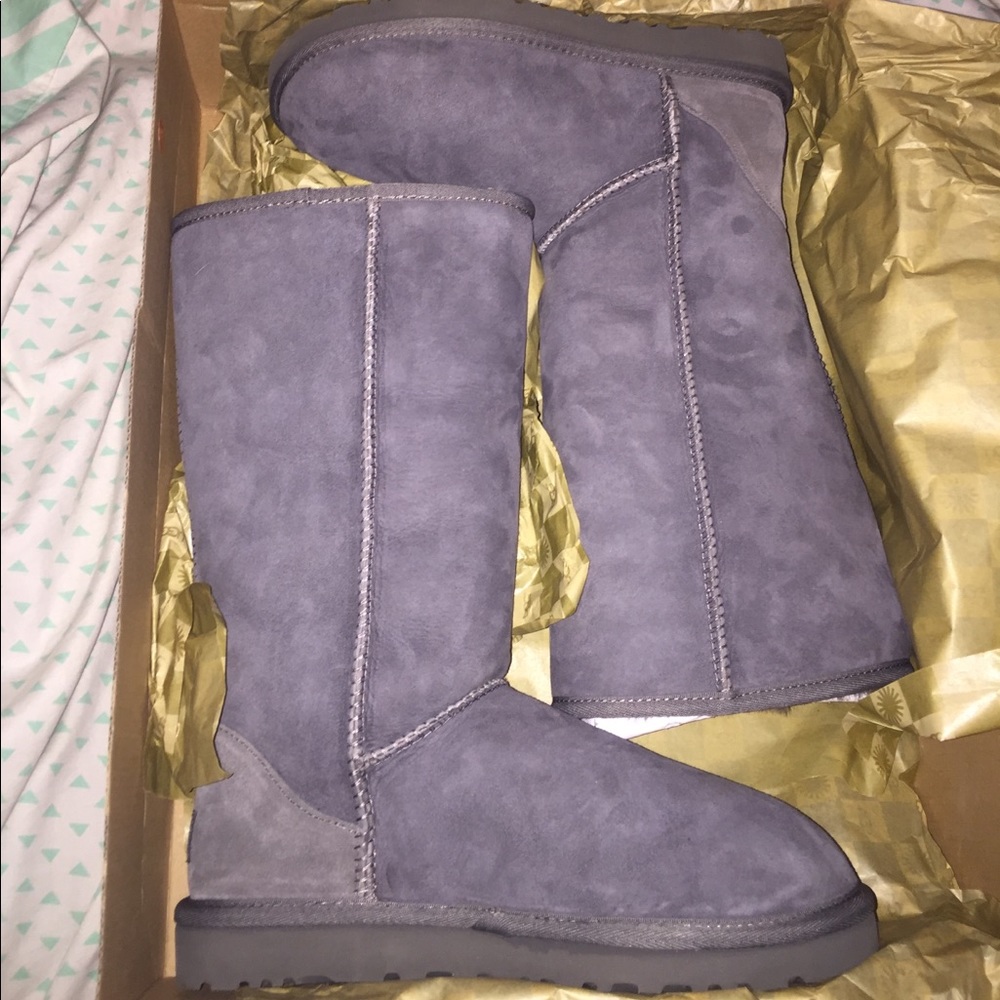 Grey UGG Classic Tall Boots