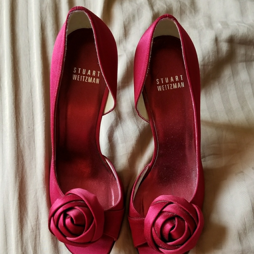 Stuart Weitzman Rose Red Pumps