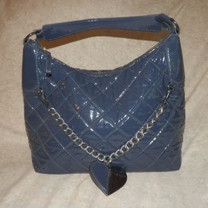 Tosca Blu Slate Blue PVC Shoulder Bag