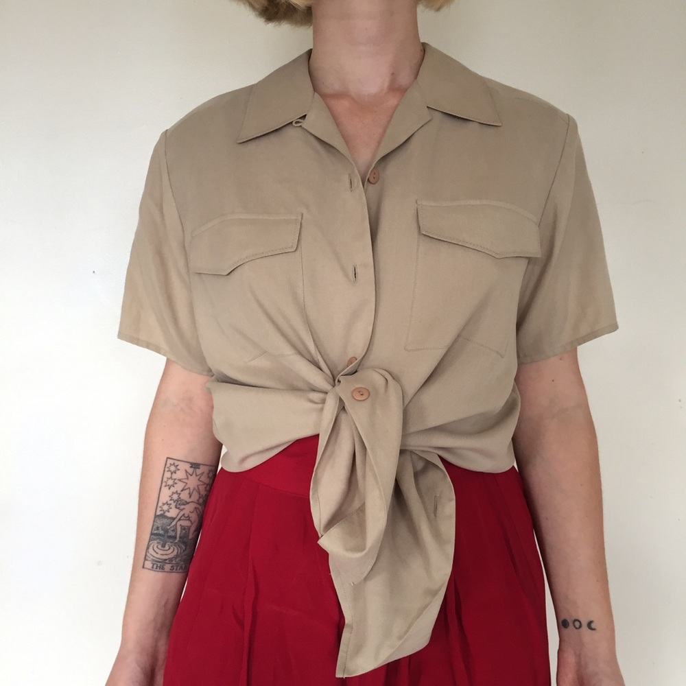 LAST CHANCE CLEARANCE 🌙 Vintage Silk Boxy Blouse