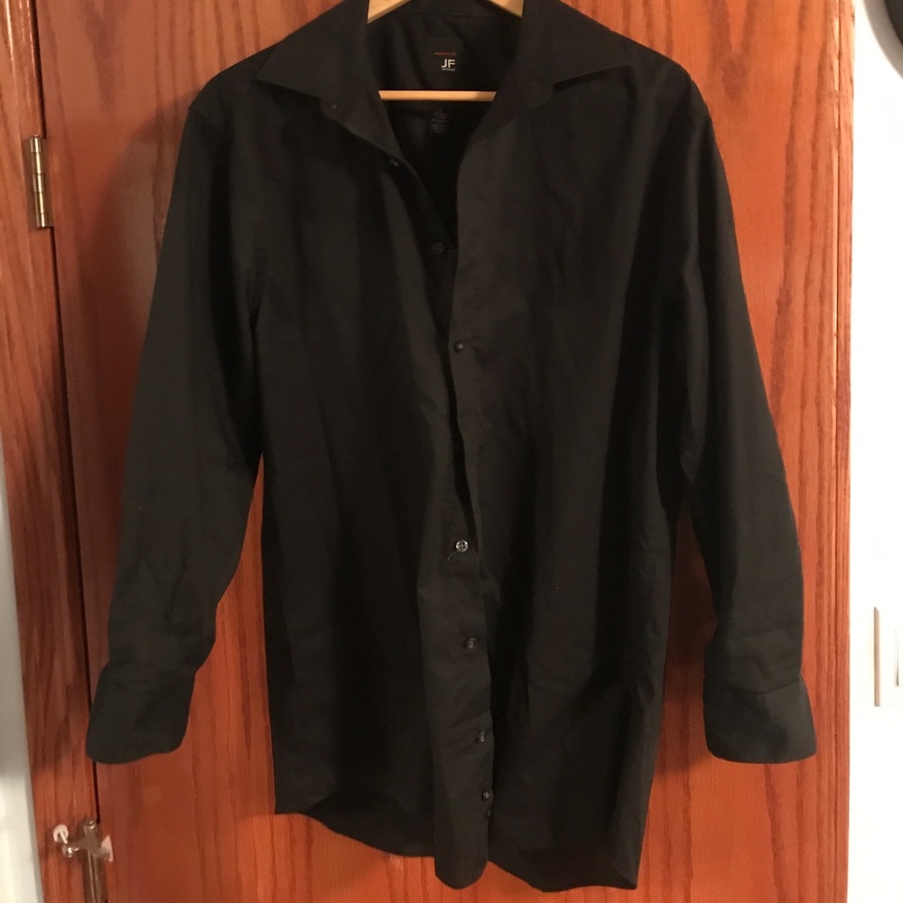 Men’s Black Dress Shirt J. Ferrar (Large)