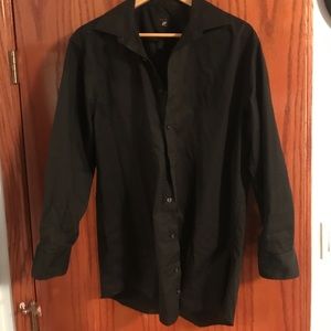 Men’s Black Dress Shirt J. Ferrar (Large)