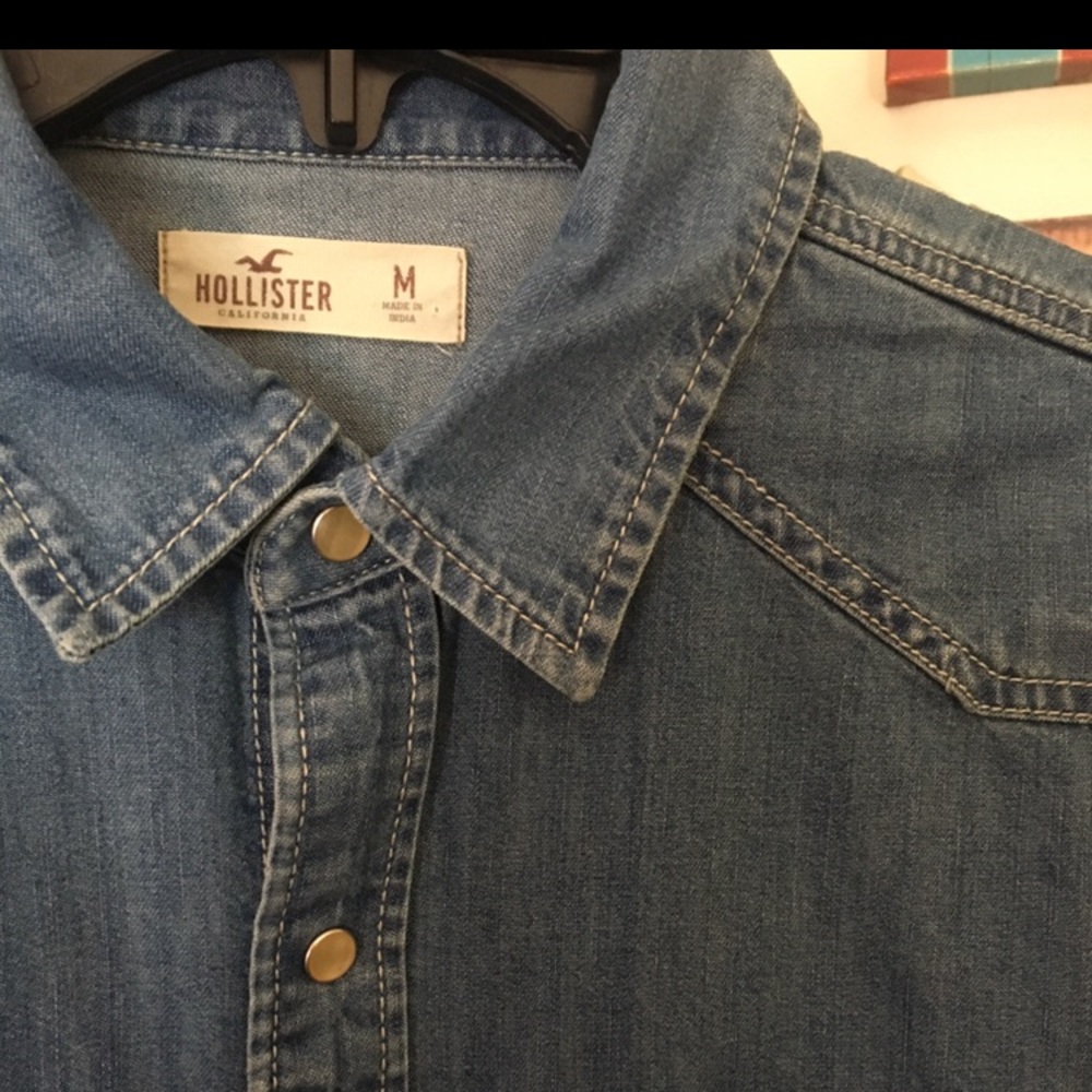 Denim Button Up - Picture 2 of 2