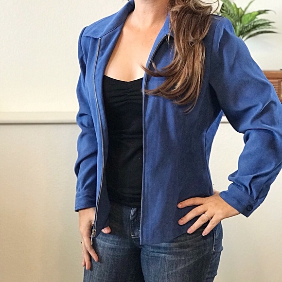 Dressbarn Jackets & Blazers - Vintage Dressbarn Zip Up Blazer Lightweight Jacket