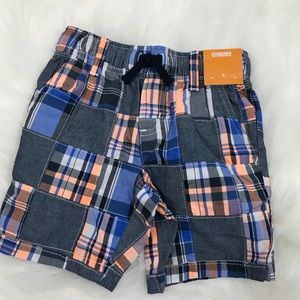 Gymboree boys blue plaid shorts size 4