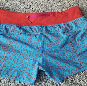 Lululemon seawheeze speed shorts sz 10