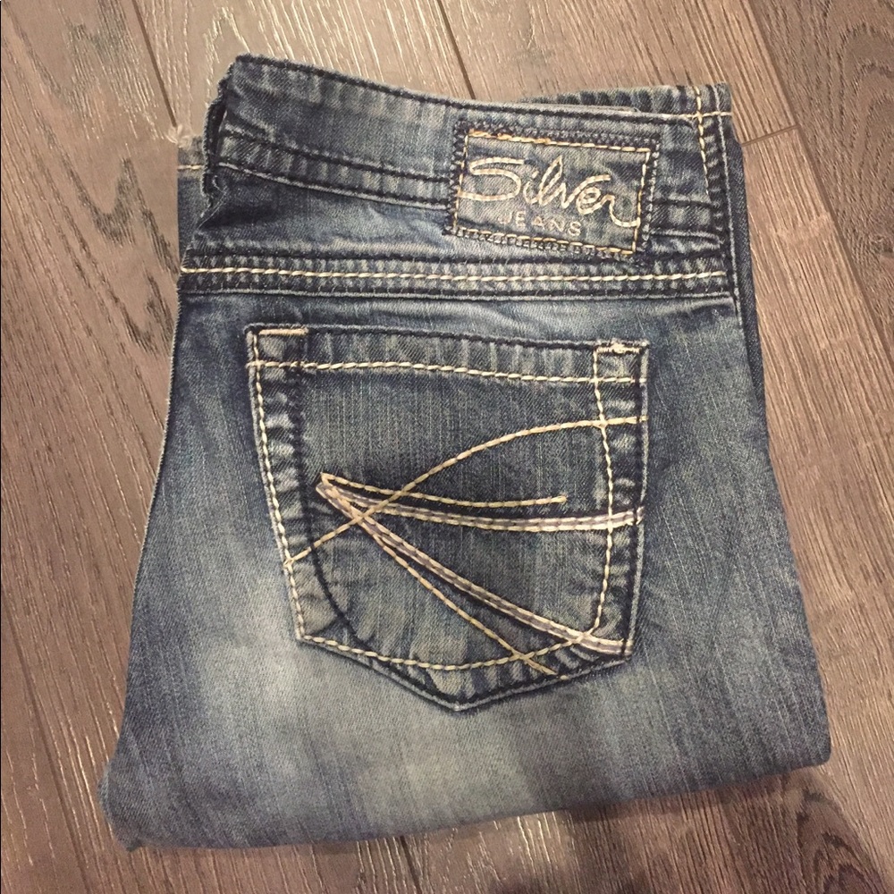 Silver "Twisted" Jeans