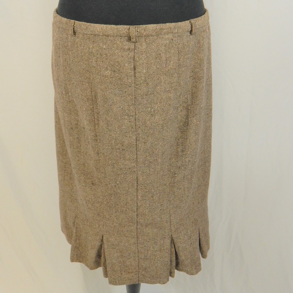 Norton Mcnaughton Tweed Pleated Pencil Skirt sz 14
