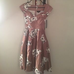 Modcloth stylish surprise in a retro dusty plum